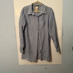 Lauren Ralph Lauren Navy and White Striped Tunic